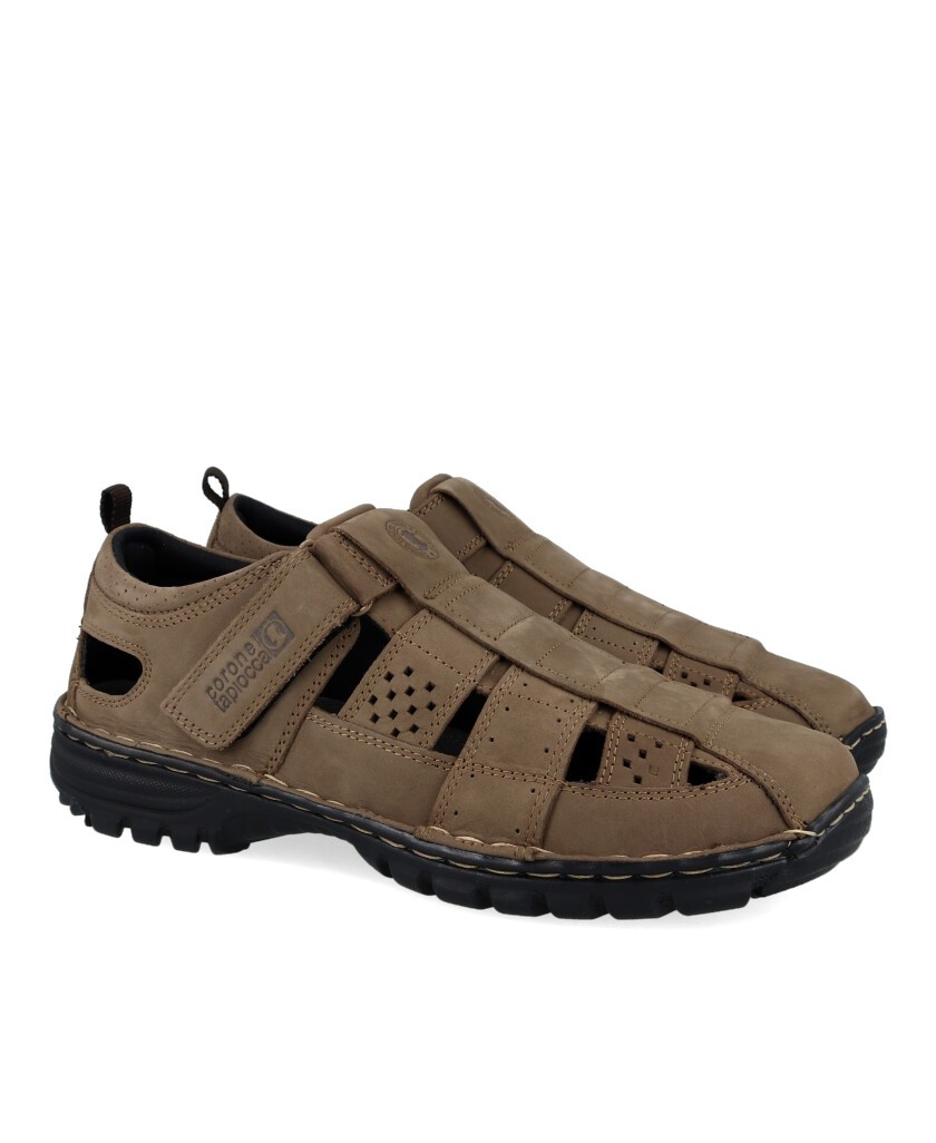 Sandalias de hombre caqui Coronel Tapiocca C630