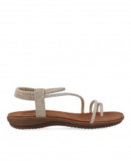 Sandalias color beige con brillos Exé BZX46067-A1