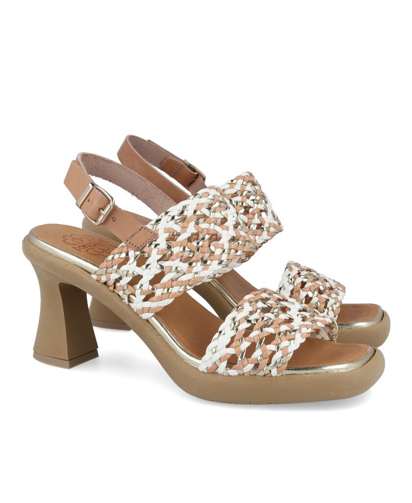 Sandalias de tacón en blanco Porronet Alicia 3186