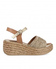 Taupe wedge sandal Porronet Dalia 3164