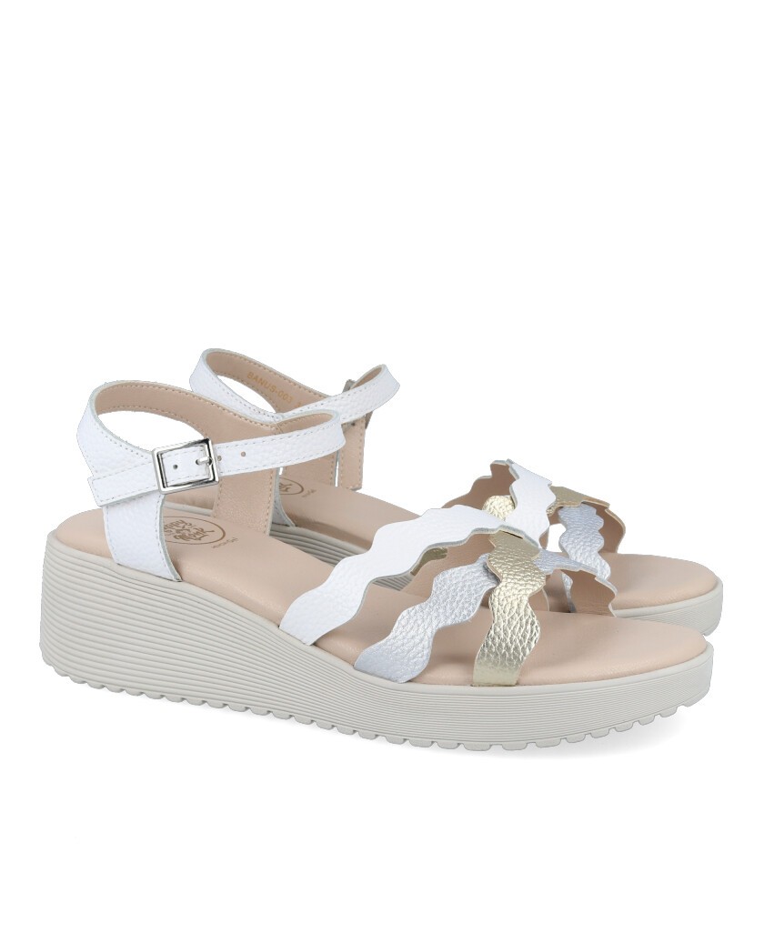 Sandalias de cuña Happy Monk Banus-003