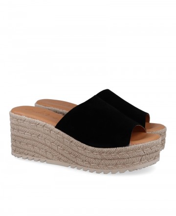 Sandalias tipo zueco color negro Andares 844130