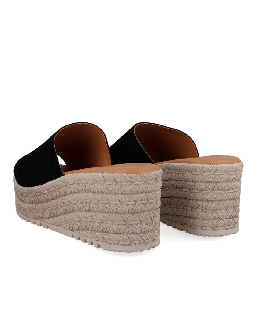 Sandalias tipo zueco color negro Andares 844130