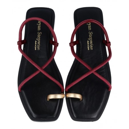 Sandalia cruzada multicolor de mujer Bryan 7300