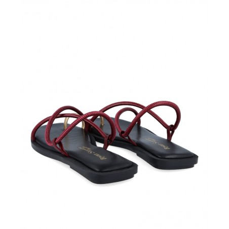 Sandalia cruzada multicolor de mujer Bryan 7300