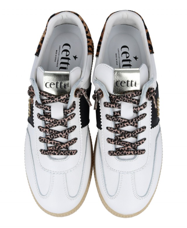 Sneakers color blanco de mujer Cetti C-1389 SRA