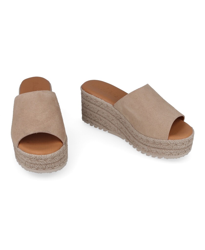 Beige clog-style sandals Andares 844130 for women