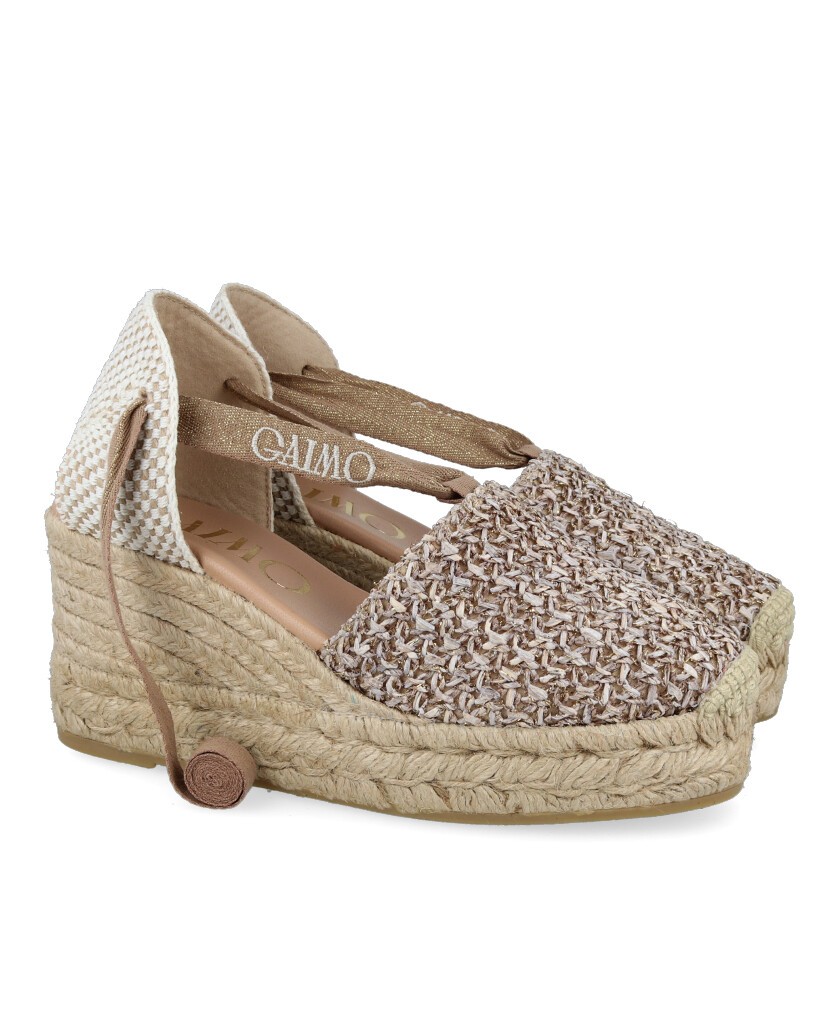 Brown Esparto Wedge Espadrille Gaimo Valenciana