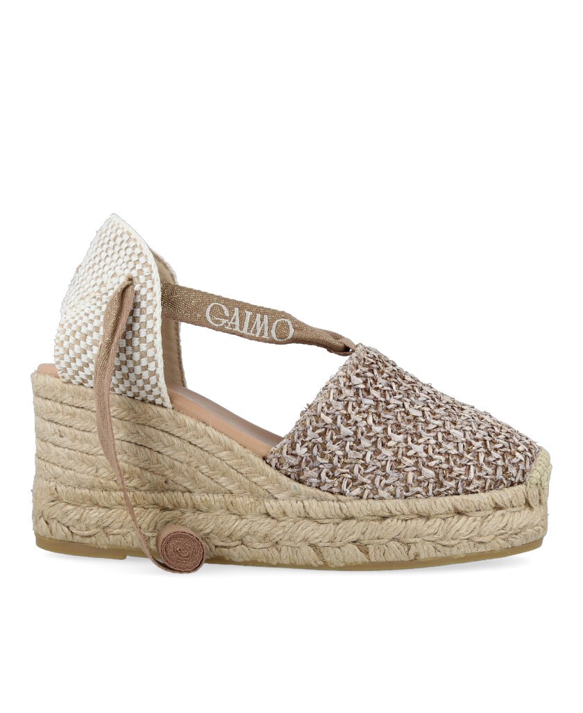 Brown Esparto Wedge Espadrille Gaimo Valenciana