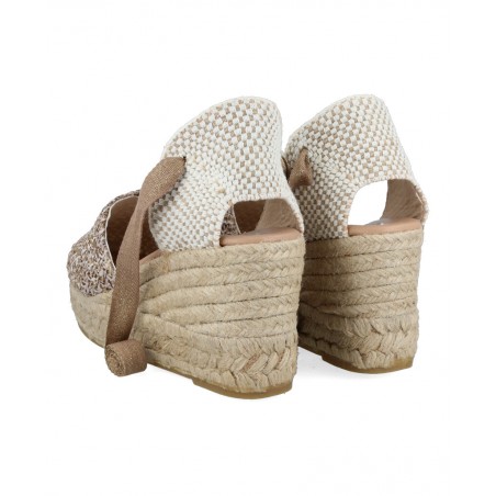 Brown Esparto Wedge Espadrille Gaimo Valenciana