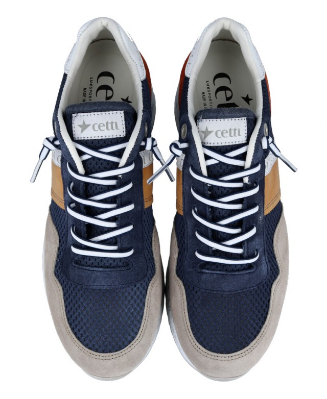 Sneakers de piel multicolor hombre Cetti C-1370 Sneakers de piel multicolor hombre Cetti C-1370