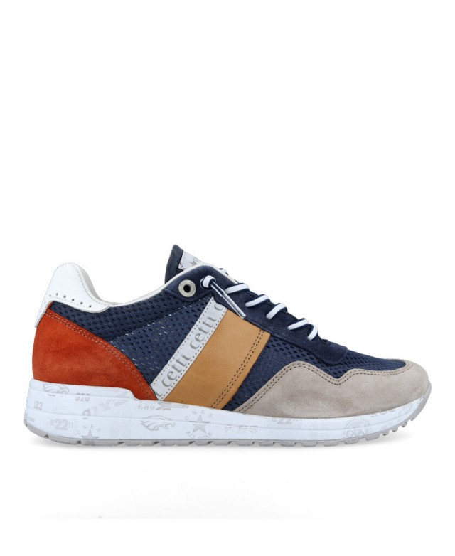 Sneakers de piel multicolor hombre Cetti C-1370 Sneakers de piel multicolor hombre Cetti C-1370