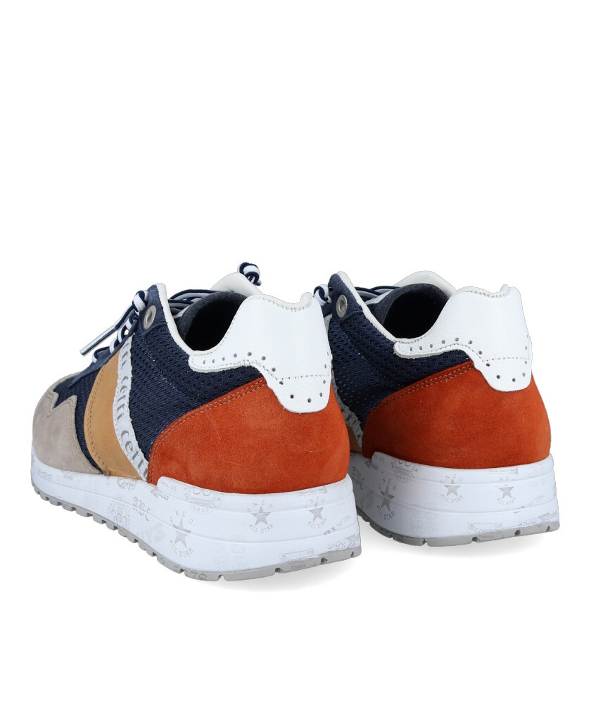 Sneakers de piel multicolor hombre Cetti C-1370