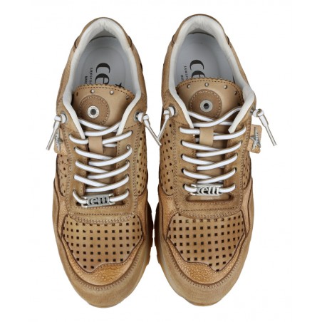 Zapatilla casual de cuero troquelada Cetti C-848