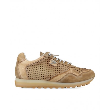 Zapatilla casual de cuero troquelada Cetti C-848