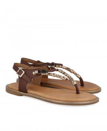 Sandalias con abalorios Porronet Estela 3112