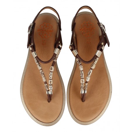 Sandalias con abalorios Porronet Estela 3112
