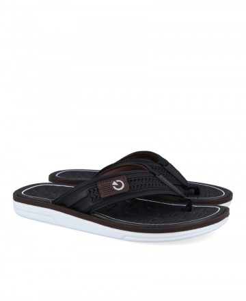 Black color flip-flops for men Rider C 11710