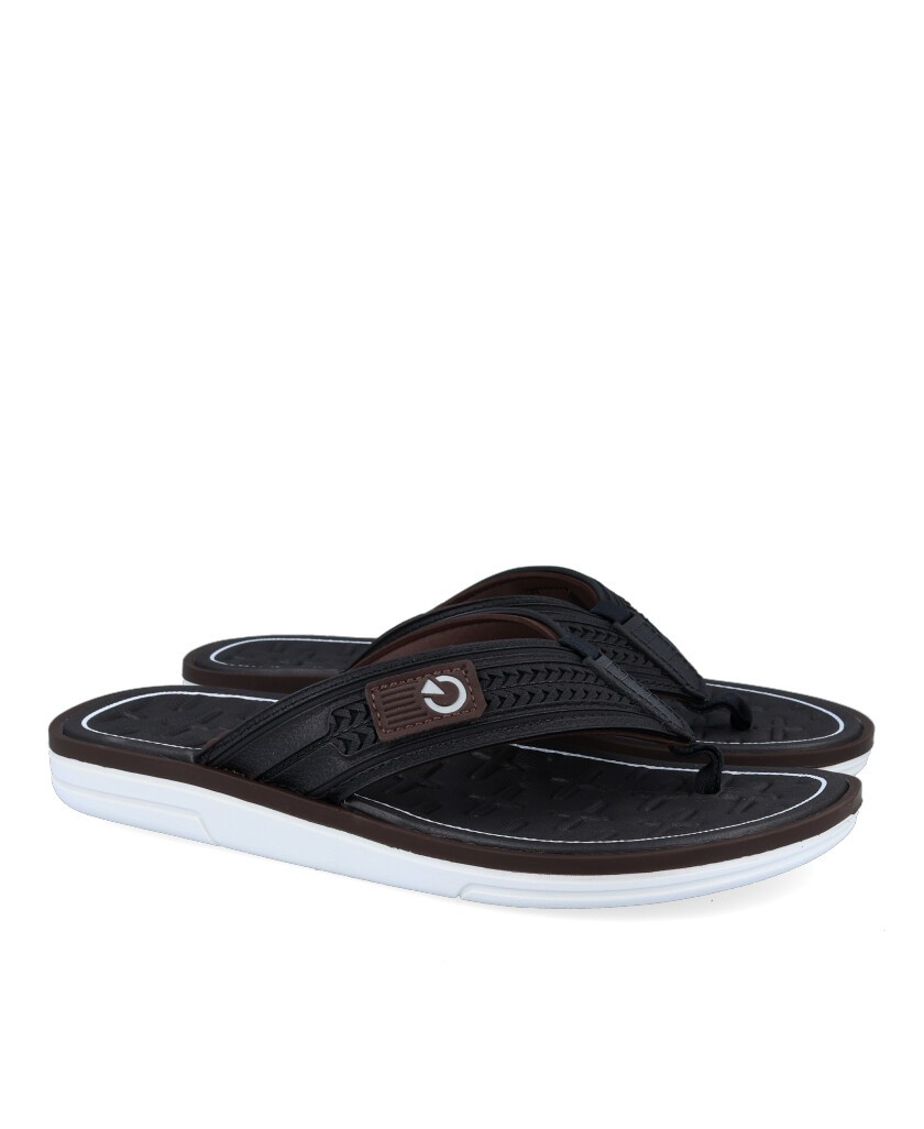 Chanclas de color negro para hombre Rider C 11710