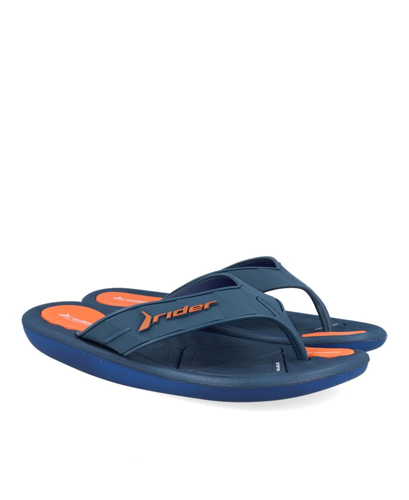 Chancla azul de hombre para playa Rider R 11315