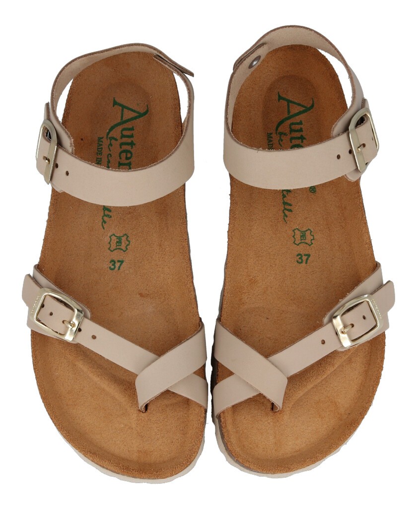 Leather sandals for woman Autenti 6341