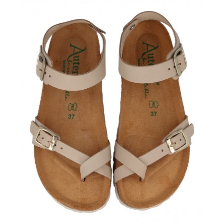 Leather sandals for woman Autenti 6341