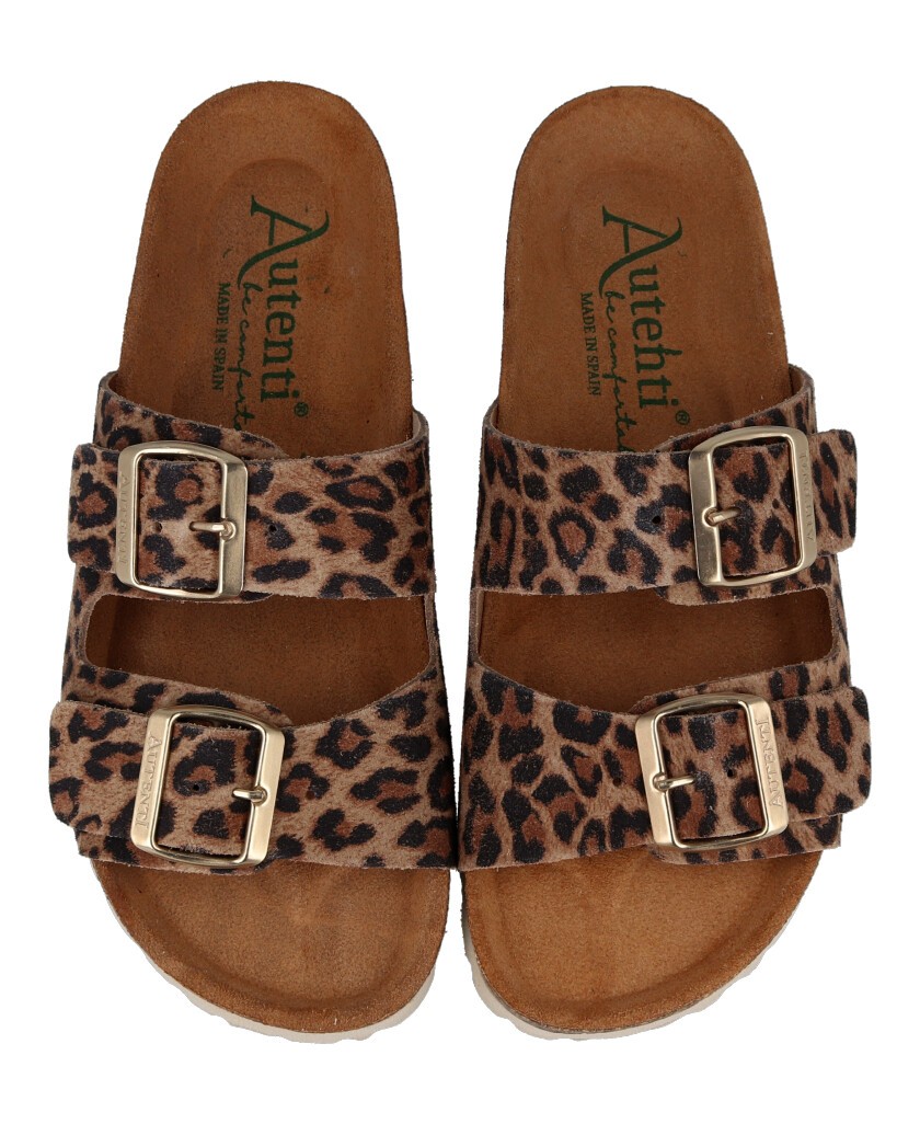 Sandalias animal print Autenti 0747