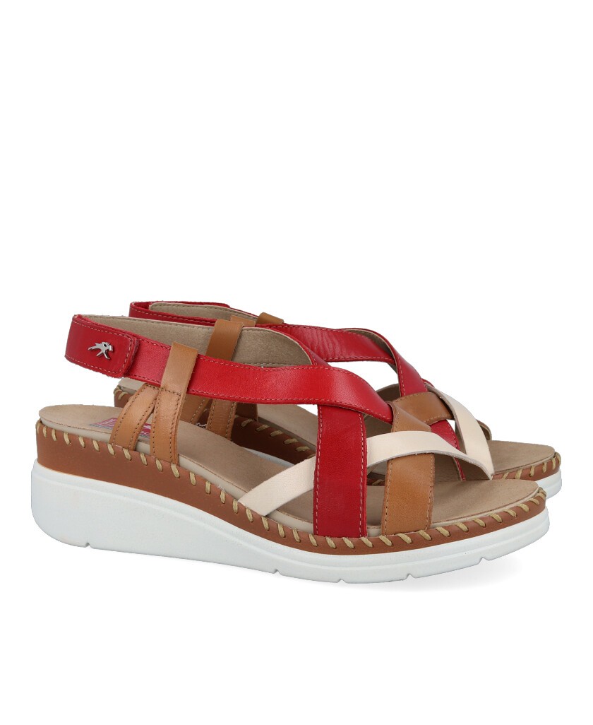 Sandalias de cuña multicolor Fluchos Leza F2135