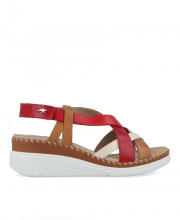 Sandalias de cuña multicolor Fluchos Leza F2135