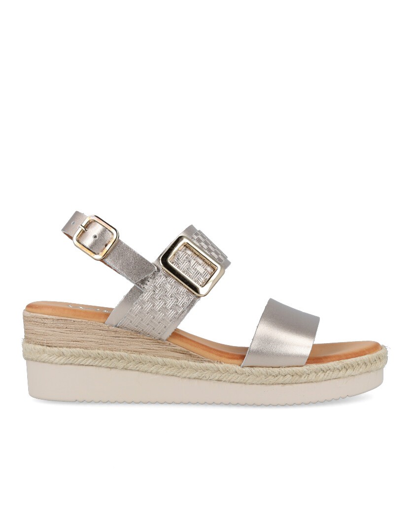 Metallic wedge sandals Catchalot R-156754