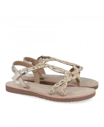 Sandalia niña color taupe Gioseppo Wenham 74761-P