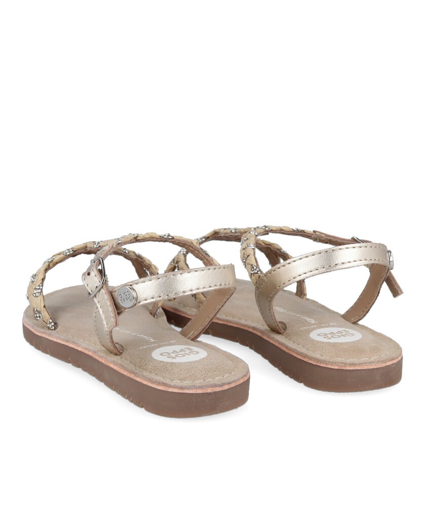 Sandalia niña color taupe Gioseppo Wenham 74761-P