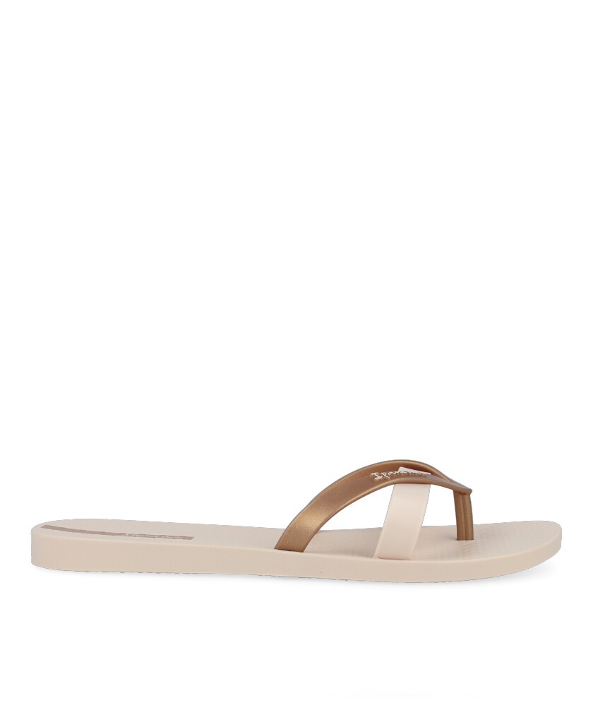 Ipanema Mesh Slide 83649 beige flip-flops with straps