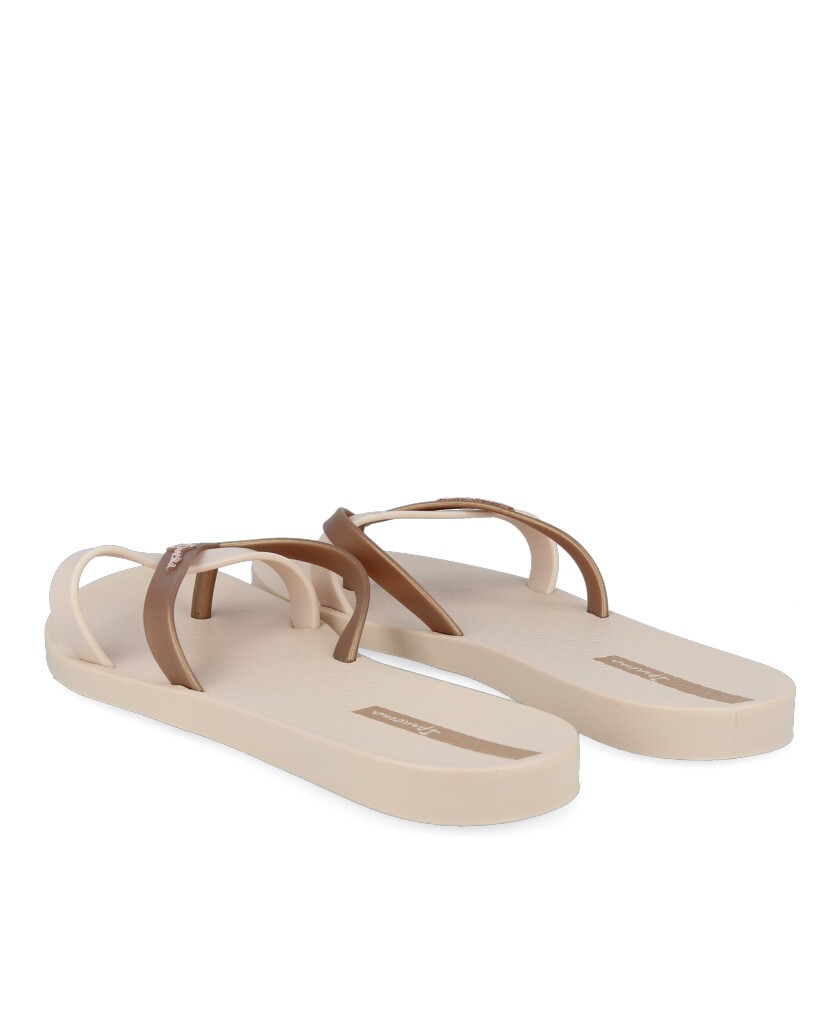 Ipanema Mesh Slide 83649 beige flip-flops with straps