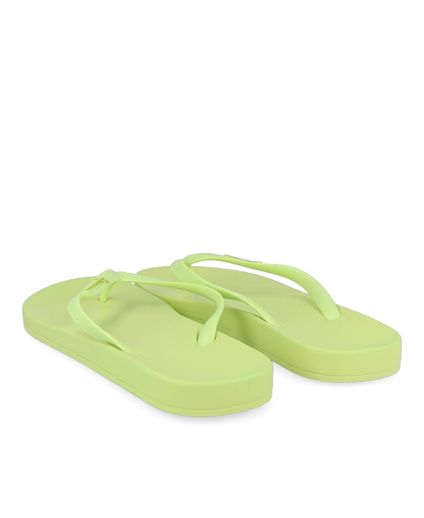 Lime green toe post flip-flop Ipanema Anatomic 82591