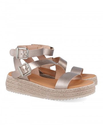 Metallic sandals with buckles Andares 882731