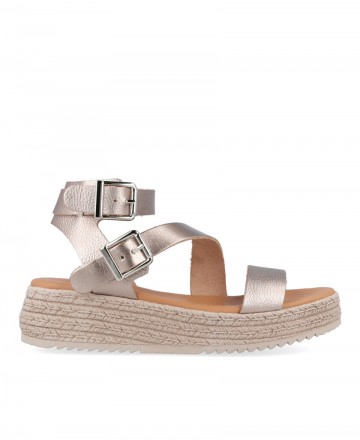 Metallic sandals with buckles Andares 882731