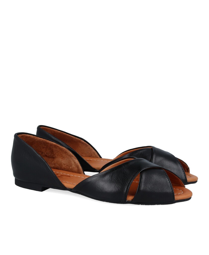 Leather ballerinas for woman W&F Gala C-1