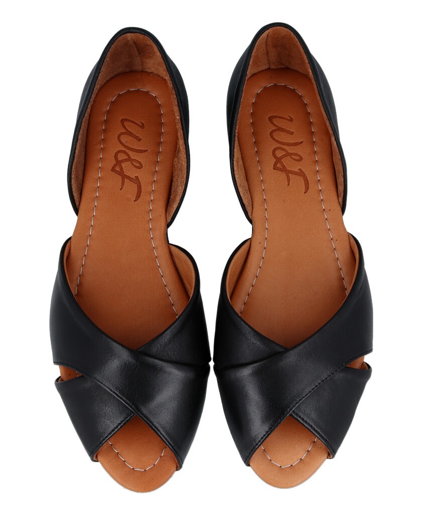 Leather ballerinas for woman W&F Gala C-1