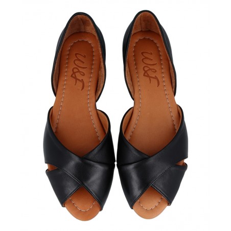 Leather ballerinas for woman W&F Gala C-1