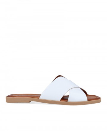W&F Talia 02-2562 flat leather sandals