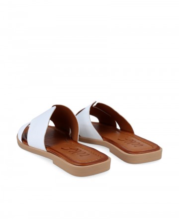 W&F Talia 02-2562 flat leather sandals