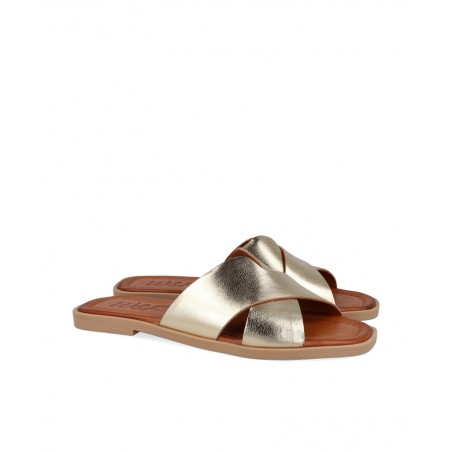 Golden sandals for woman W&F Talia 02-2562