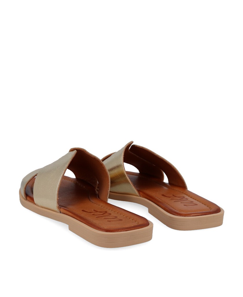 Sandalias doradas para mujer W&F Talia 02-2562