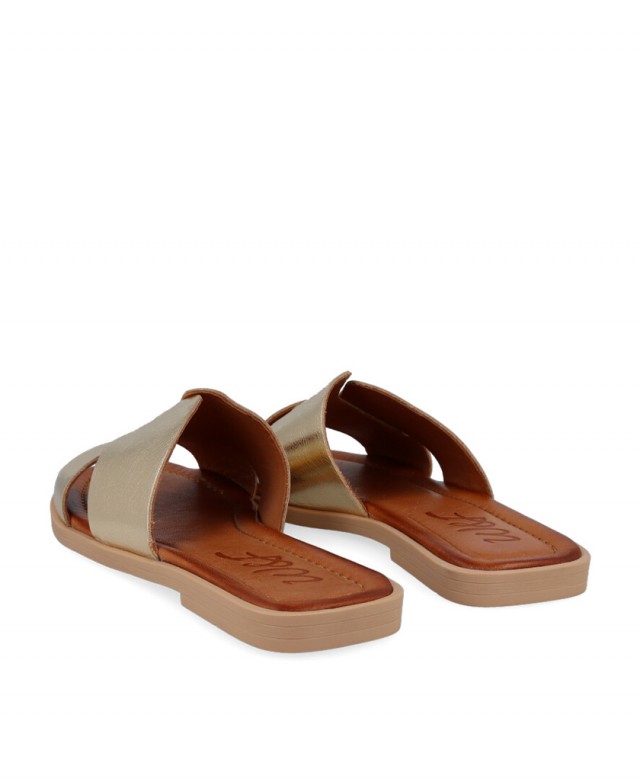 Golden sandals for woman W&F Talia 02-2562