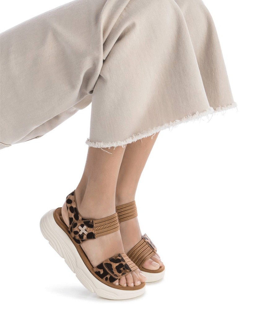 Elastic sandals with double velcro Xti 144599