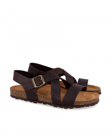 Autenti Pippen7446 men's leather sandals