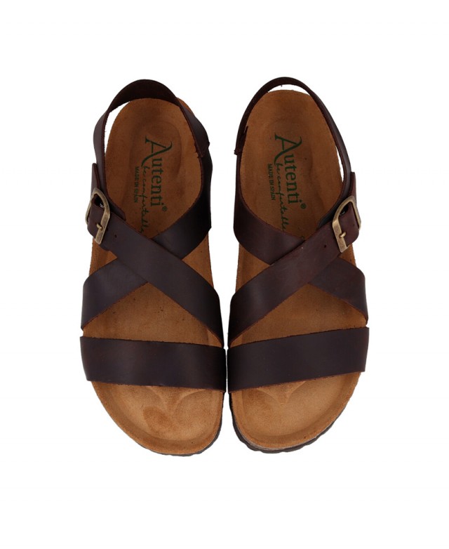 Autenti Pippen7446 men's leather sandals