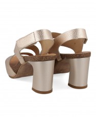 Penelope 5067 metallic heeled sandals