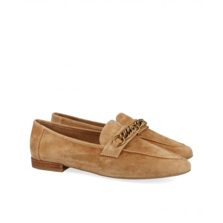 Mocasines de piel de serraje Eva Paris 28924